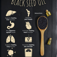 Egyptian Black Seed Oil and Capsules - Nigella Sativa Non-GMO Carrier Oil - Pure, Unrefined, Cold Pressed