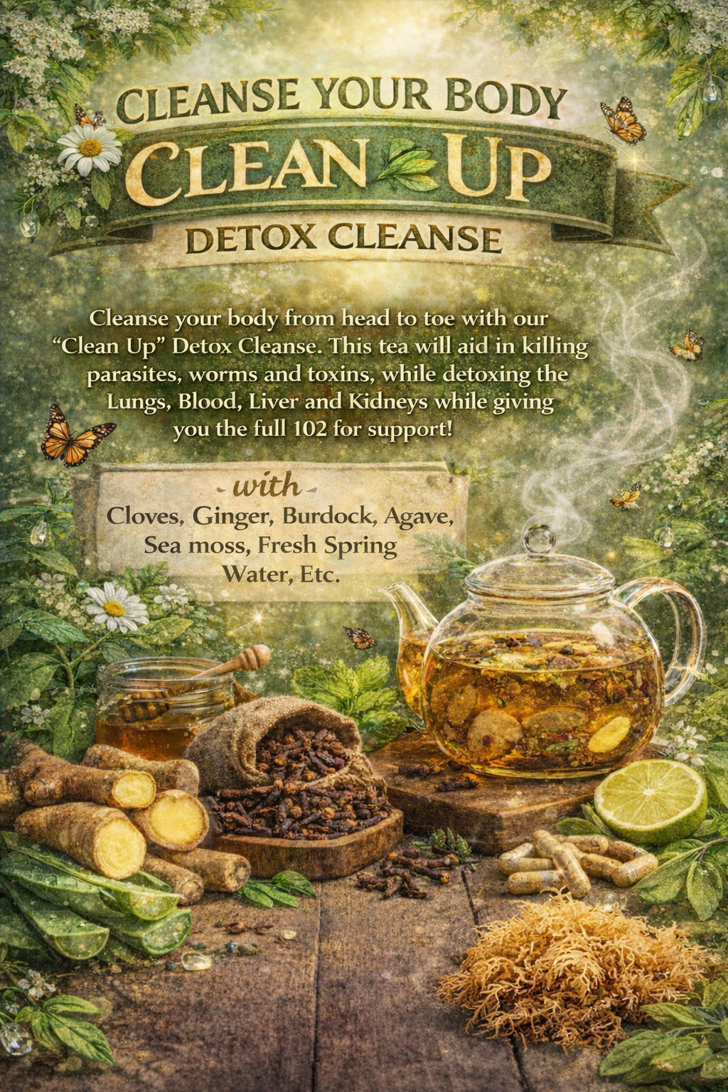 Clean Up (Full Body Detox Cleanse) Tea
