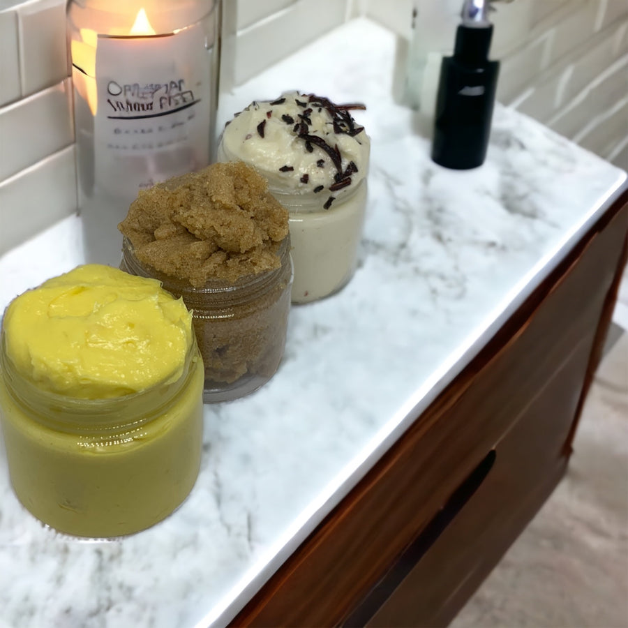 All Around Orange Brown Yoni, Face, Lip & Foot Sugar Scrub